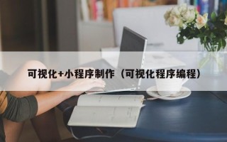 靖江可视化+小程序制作（可视化程序编程）
